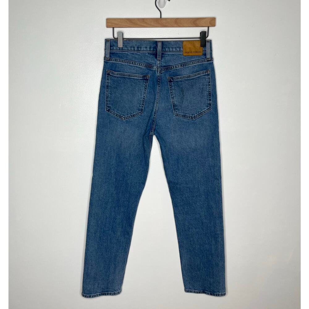 Denim Forum The ‘80s Stovepipe Hi Straight Jean 27 Blue Organic Cotton High Rise - Picture 7 of 12